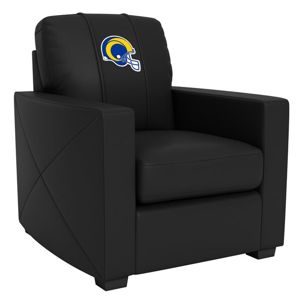 Dreamseat Silver Club Chair with Los Angeles Rams Helmet Logo XZ7759002CHCDBK-PSNFL20082 - main